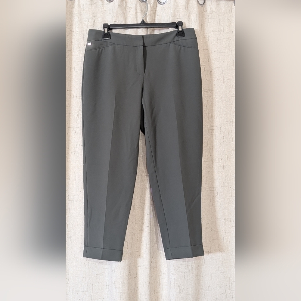 White House Black Market Army Green Dress Pants
